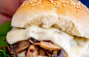 Mushroom Melt Burger