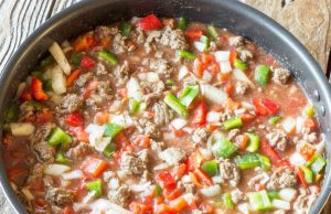 One Pan Skillet Stuffed Bell Peppers One Pan Skillet Stuffed Bell Peppers2