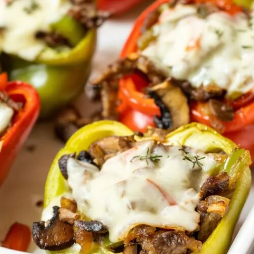 Philly Cheesesteak Stuffed Peppers