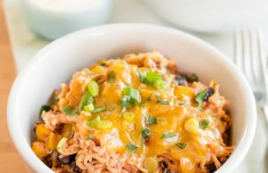 Slow Cooker Chicken Burrito Bowls Slow Cooker Chicken Burrito Bowls