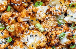 Sweet and Spicy Baked Cauliflower Sweet and Spicy Baked Cauliflower2