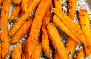Crispy Baked Sweet Potato Fries Crispy Baked Sweet Potato Fries