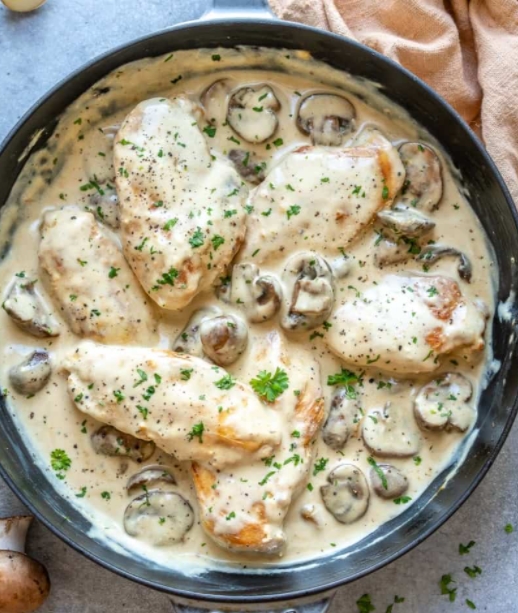 Creamy Chicken Mushroom Recipe