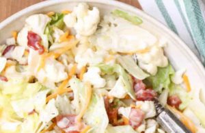 Bacon Cauliflower Salad Bacon Cauliflower Salad