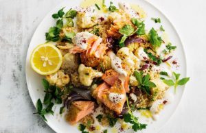 Lebanese Roast Salmon and Cauliflower Salad Lebanese Roast Salmon and Cauliflower Salad