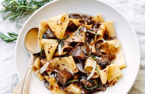 Pappardelle Pasta with Portobello Mushroom Ragu Pappardelle Pasta with Portobello Mushroom Ragu