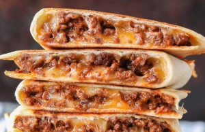 Cheesy Ground Beef Quesadillas Cheesy Ground Beef Quesadillas