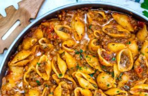 Creamy Beef and Shells Creamy Beef and Shells