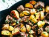 Garlic Butter Herb Steak Bites with Potatoes Garlic Butter Herb Steak Bites with Potatoes