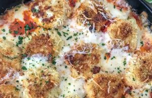 Crispy Parmesan Chicken Meatballs Crispy Parmesan Chicken Meatballs