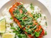 Garlic Cilantro Baked Salmon Garlic Cilantro Baked Salmon