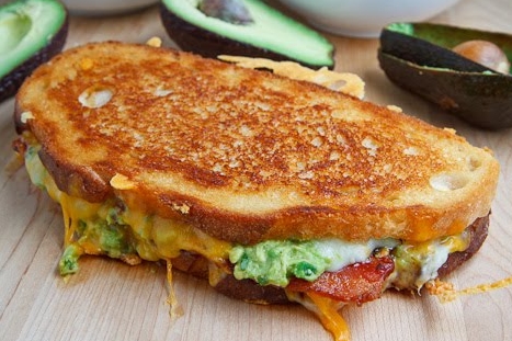 Bacon Guacamole Grilled Cheese Sandwich