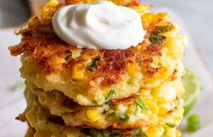 Cheesy Corn Fritters Cheesy Corn Fritters