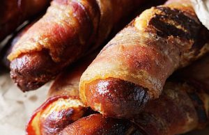 Bacon Wrapped Soft Pretzels