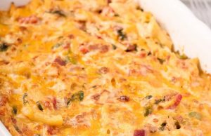 Chicken Bacon Ranch Pasta Bake