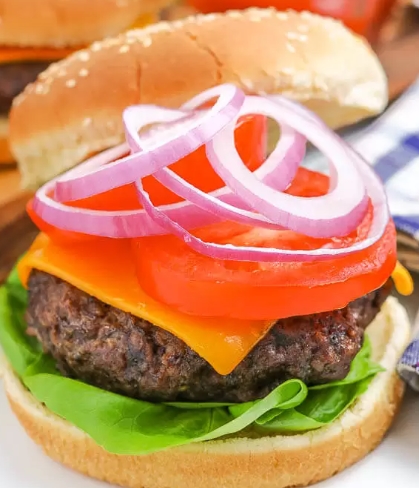 Air Fryer Hamburgers