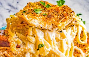 Baked Chicken Fettuccine Alfredo Baked Chicken Fettuccine Alfredo