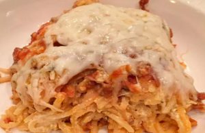 Baked Spaghetti Casserole with Cream Cheese Baked Spaghetti Casserole with Cream Cheese