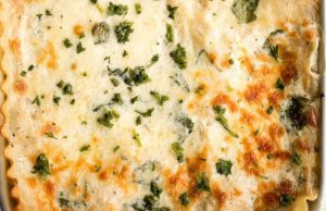 Creamy White Chicken and Spinach Lasagna Creamy White Chicken and Spinach Lasagna