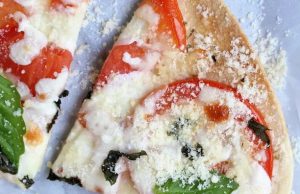 Margherita Tortilla Pizza Homemade Margherita Tortilla Pizza Homemade