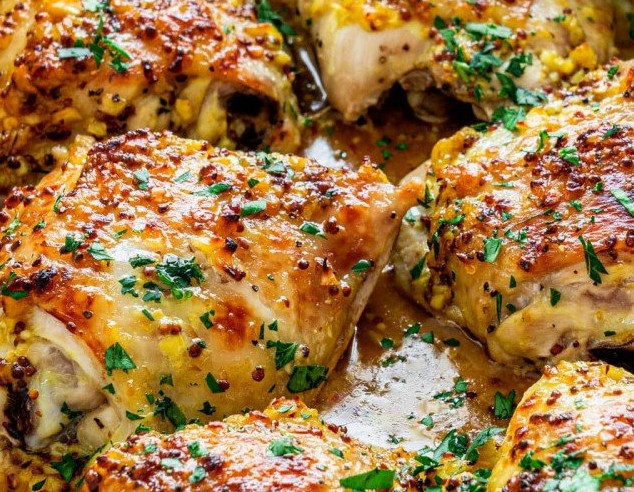 Oven Baked Chicken Thighs