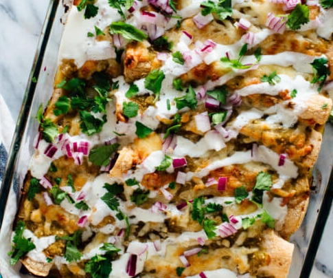 Sweet Potato Black Bean Enchiladas