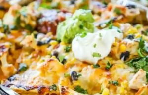 Baked Chicken Nachos Baked Chicken Nachos
