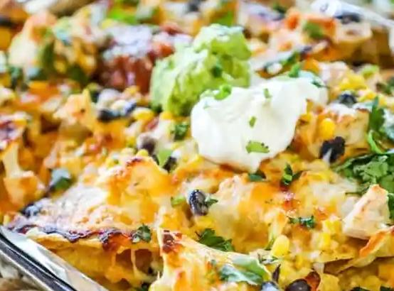 Baked Chicken Nachos