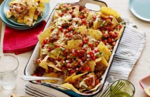 Cowboy Nachos with Ground Beef Cowboy Nachos with Ground Beef
