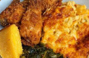 Fried Chicken with Collard Greens and Cornbread Fried Chicken with Collard Greens and Cornbread