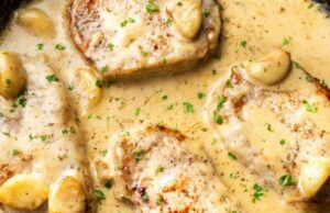 Creamy Garlic Pork Chops Creamy Garlic Pork Chops