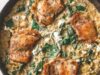 One Pan Chicken and Orzo with Spinach One Pan Chicken and Orzo with Spinach