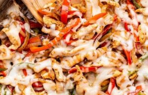 Chicken Cheesesteak Skillet Chicken Cheesesteak Skillet