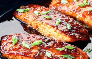 Fire Cracker Salmon with Peach Salsa Fire Cracker Salmon with Peach Salsa