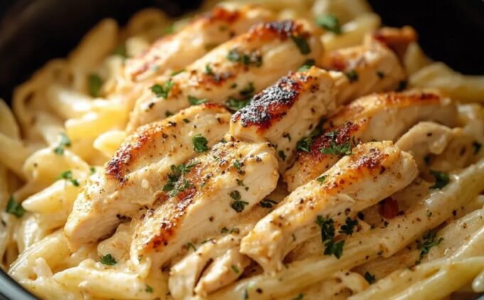 Crock Pot Creamy Cajun Chicken Pasta