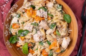 Boursin Orzo with Chicken Boursin Orzo with Chicken