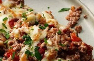 Cheesy Hamburger Rice Casserole