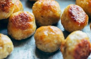 Baked Chicken Meatballs