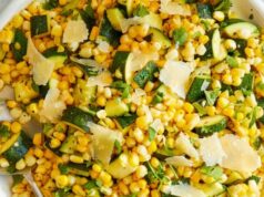 Parmesan Zucchini and Corn Skillet