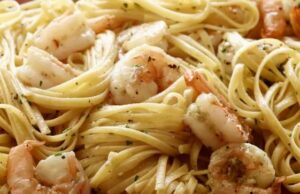 Shrimp Scampi with Linguini