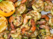 Grilled Pesto Shrimp