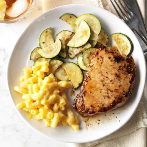 15 Minute Basil Pork Chops