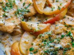 Cozy Chicken Fricassee with Apples (A One Skillet Wonder!)