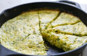 Zucchini and Cheddar Frittata
