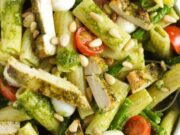 20 Minute Creamy Chicken Pesto Pasta