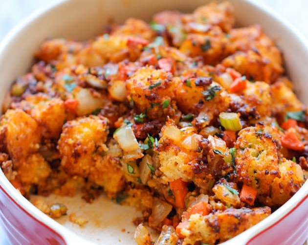Chorizo Cornbread Stuffing