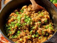 Honey Garlic Chicken & Rice Casserole