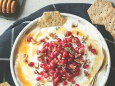 Honey Whipped Goat Cheese with Pomegranate: Your New Holiday MVP (or Anytime Snack!) Honey Whipped Goat Cheese with Pomegranate