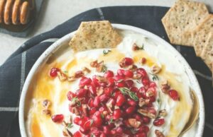 Honey Whipped Goat Cheese with Pomegranate: Your New Holiday MVP (or Anytime Snack!) Honey Whipped Goat Cheese with Pomegranate