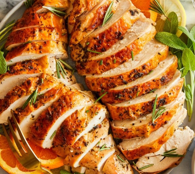 Juicy Roasted Turkey Breast